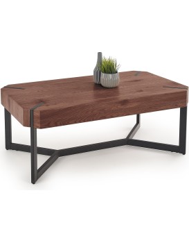 Konferenční stolek LAVIDA 110 cm ořech/černý