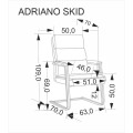 Kancelářské křeslo Adriano eko kůže černé