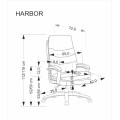 Kancelářské křeslo Harbor eko kůže béžové