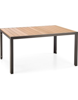 Zahradní stůl Fierro 150 cm hnědý/černý
