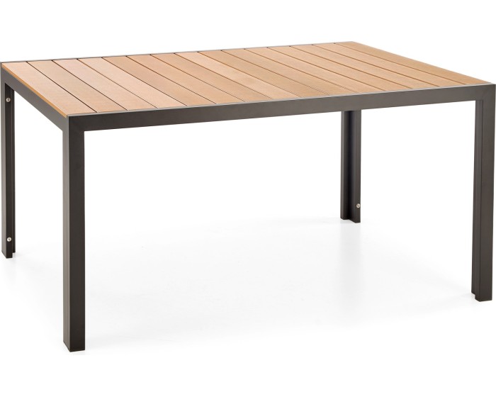 Zahradní stůl Fierro 150 cm hnědý/černý