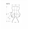 Jídelní křeslo K573 popelavě šedé