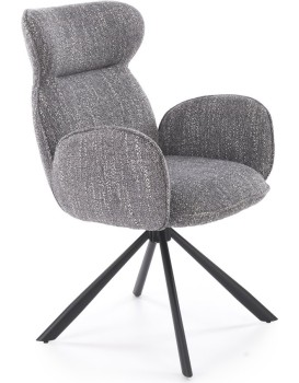 Otočné jídelní křeslo K571 popelavě šedé