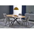 Rozkládací jídelní stůl ACORD 120/200 cm dub přírodní/černý