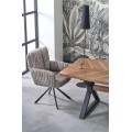 Rozkládací jídelní stůl Baron 200/350 cm ořech/černý