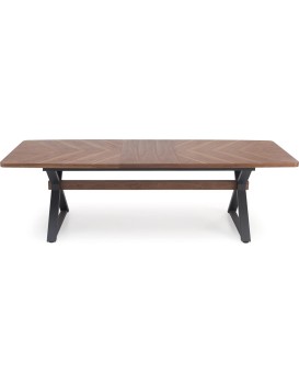 Rozkládací jídelní stůl Baron 200/350 cm ořech/černý