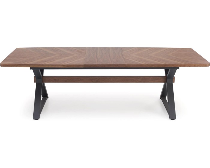 Rozkládací jídelní stůl Baron 200/350 cm ořech/černý