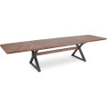Rozkládací jídelní stůl Baron 200/350 cm ořech/černý