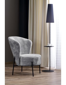 Čalouněné designové křeslo CEZAR šedé