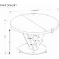 Rozkládací jídelní stůl Fanis 120/160 cm dub přírodní/černý