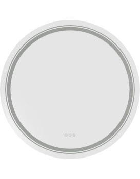 Koupelnové zrcadlo DOVER 80 cm stříbrné