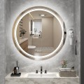Koupelnové zrcadlo DOVER 80 cm stříbrné