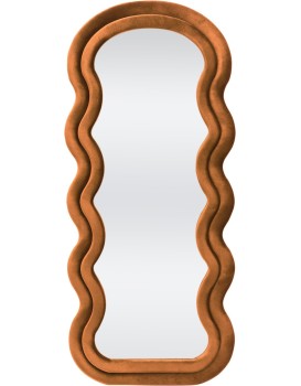 Designové zrcadlo Confetto 160 cm samet skořicové