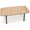 Rozkládací jídelní stůl Barril 130/170 cm dub artisan/černý