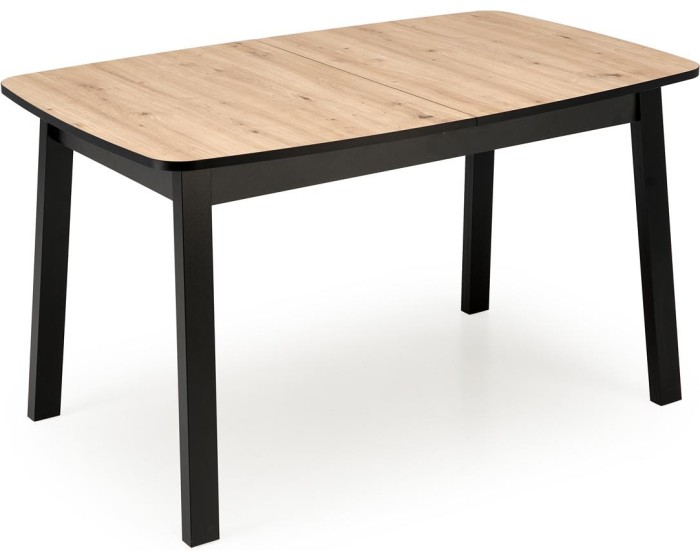 Rozkládací jídelní stůl Barril 130/170 cm dub artisan/černý