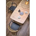 Rozkládací jídelní stůl Barril 130/170 cm dub artisan/černý