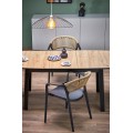 Rozkládací jídelní stůl Barril 130/170 cm dub artisan/černý