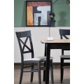 Rozkládací jídelní stůl Barril 130/170 cm dub artisan/černý