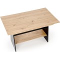 Rozkládací konferenční stolek Erika dub artisan/černý