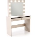 Toaletní stolek HOLLYWOOD s LED osvětlením 94 cm kašmírový