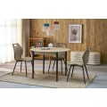Rozkládací jídelní stůl Pivot 102/141 cm dub artisan/černý buk