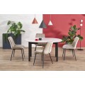 Rozkládací jídelní stůl Ringo 102/142 cm kašmírový/černý