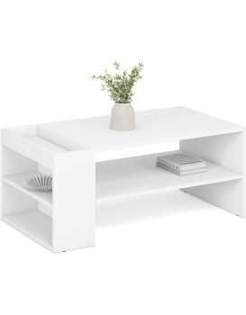 Konfereční stolek MURCIA 100 cm bílý