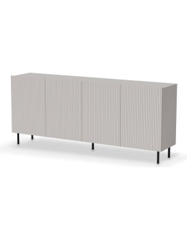 Komoda Paxos 180 cm kašmír/černá