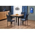 Rozkládací jídelní stůl Qubik 80/200 cm dub artisan/černý