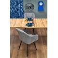 Rozkládací jídelní stůl Qubik 80/200 cm dub artisan/černý