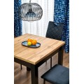 Rozkládací jídelní stůl Qubik 80/200 cm dub artisan/černý