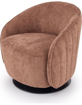 Otočné designové křeslo Basilio hnědé