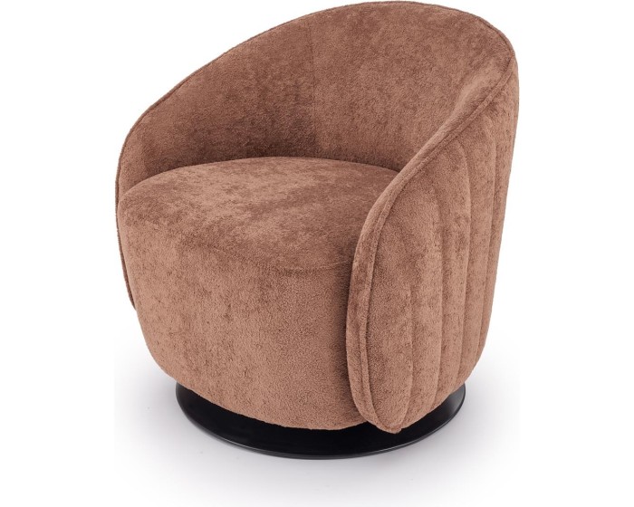 Otočné designové křeslo Basilio hnědé