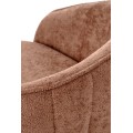 Otočné designové křeslo Basilio hnědé