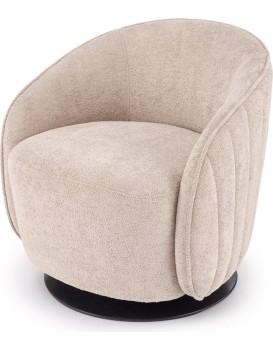Otočné designové křeslo Basilio cappuccino