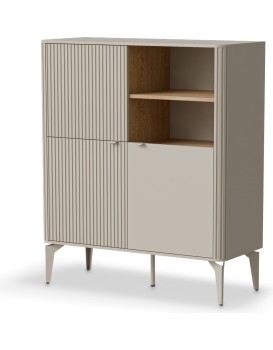 Komoda BELUCI KM-2 97 cm kašmír/dub cremona