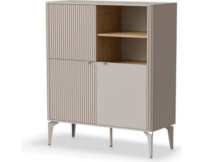 Komoda BELUCI KM-2 97 cm kašmír/dub cremona