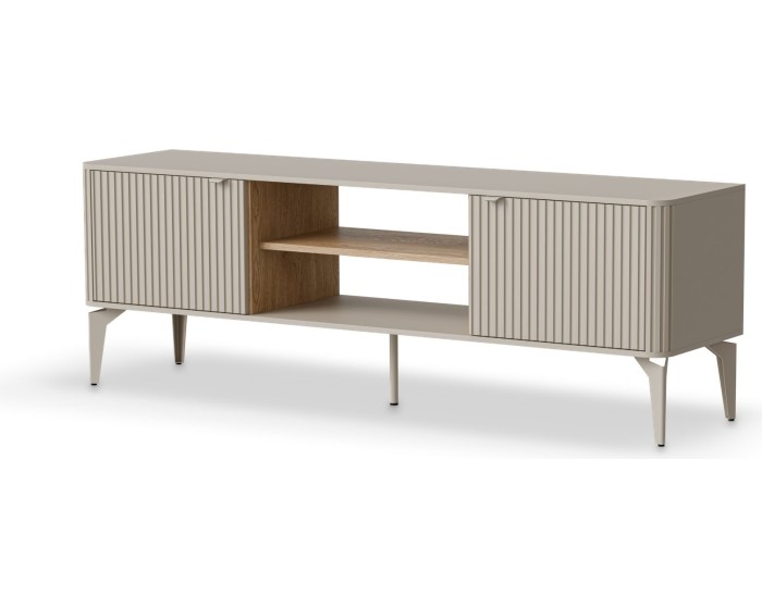 TV stolek BELUCI 1 160 cm kašmír/dub cremona