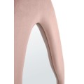Designové zrcadlo Frigola 160 cm samet růžové