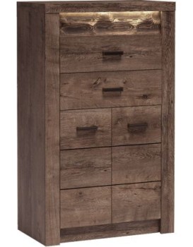 Komoda Indianapolis 76 cm tmavý jasan