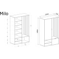 Předsíňová stěna MILO dub artisan