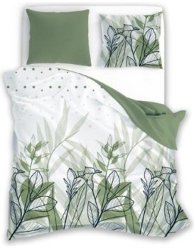 Bavlněné povlečení Trendy 012 160x200 cm + 2x 70x80 cm zelené