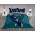 Bavlněné povlečení Trendy 008 220x200 cm + 2x 70x80 cm tyrkysové/růžové