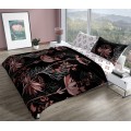 Bavlněné povlečení PURE SATEEN 010 160x200 cm + 2x 70x80 cm černé/béžovo-bílé
