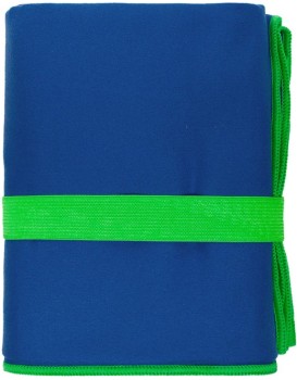 Ručník z mikrovlákna FITNESS 80x130 cm s gumičkou modrý/zelený