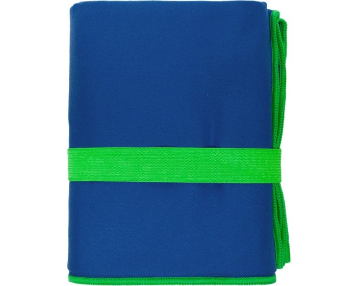 Ručník z mikrovlákna FITNESS 80x130 cm s gumičkou modrý/zelený