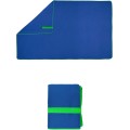 Ručník z mikrovlákna FITNESS 80x130 cm s gumičkou modrý/zelený
