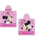 Dětské bavlněné pončo RIKKI Minnie 55x110 cm růžové