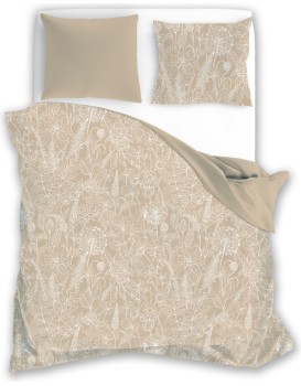 Bavlněné povlečení Fashion 019 160x200 cm + 2x 70x80 cm béžové