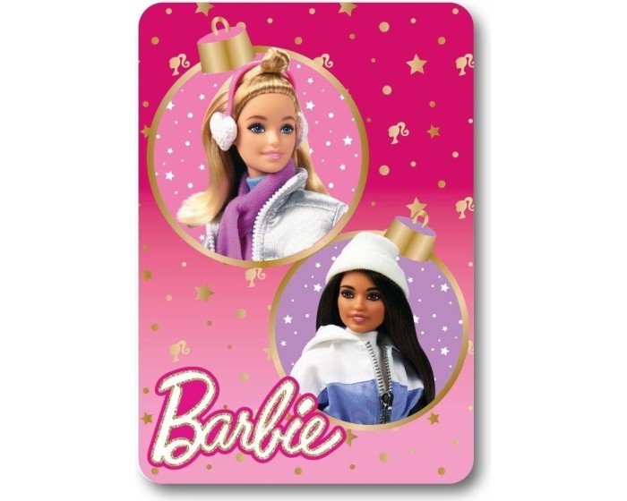 Dětská fleecová deka POLAR BARBIE II 100x140 cm růžová